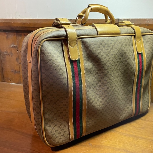 Gucci carry-on  suitcase. 70s vintage - Picture 8 of 12